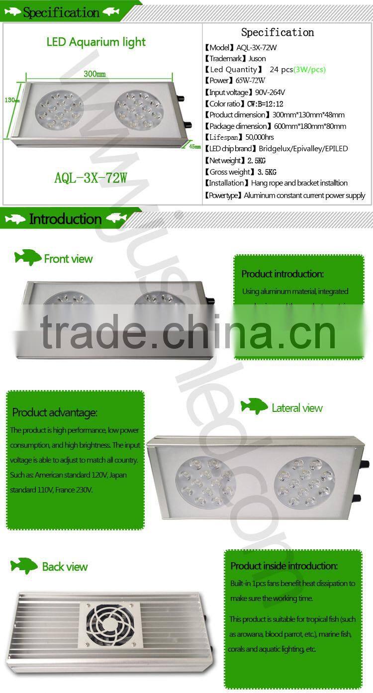 Wholesale chinese aquarium led lighting for cultured coral and fish white and blue led light OEM/ODM acceptable