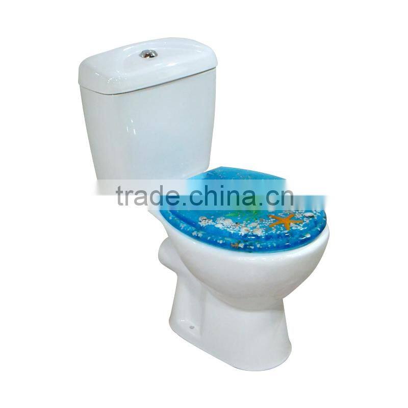 Elongated made in China polyresin bathroom sanitary color wc seat cover