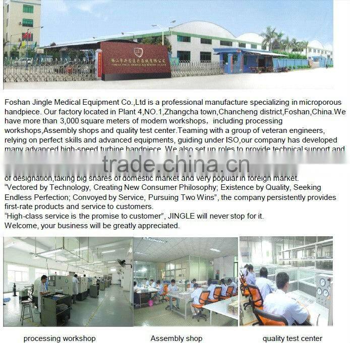 Dental handpiece, high speed handpiece with single water spray