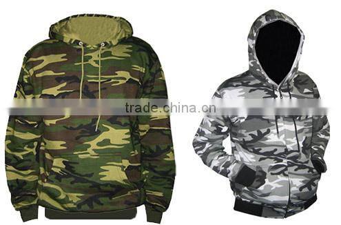 Sublimated Plain Camo Design Hoodies with Good Price