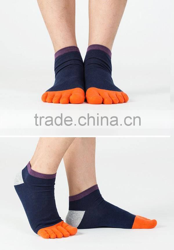 Wholesale winter warm five toe socks coral fleece 5 toe socks new technique seamless print organic cotton socks men toe socks