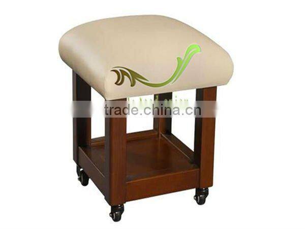 Soft Leather Spa Furniture Stool Chair