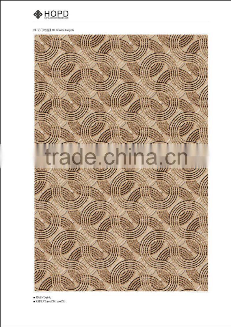 Modern pattern 3D printed Carpet for hotel, apartment, decoration