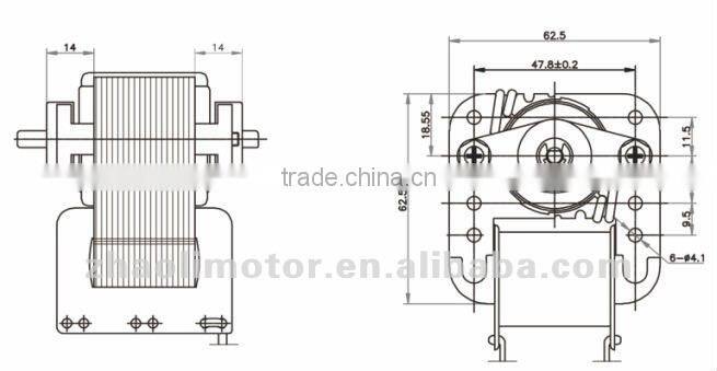 Best water pump motor Small powerful motors YJ62-30:50/60hz electric motor