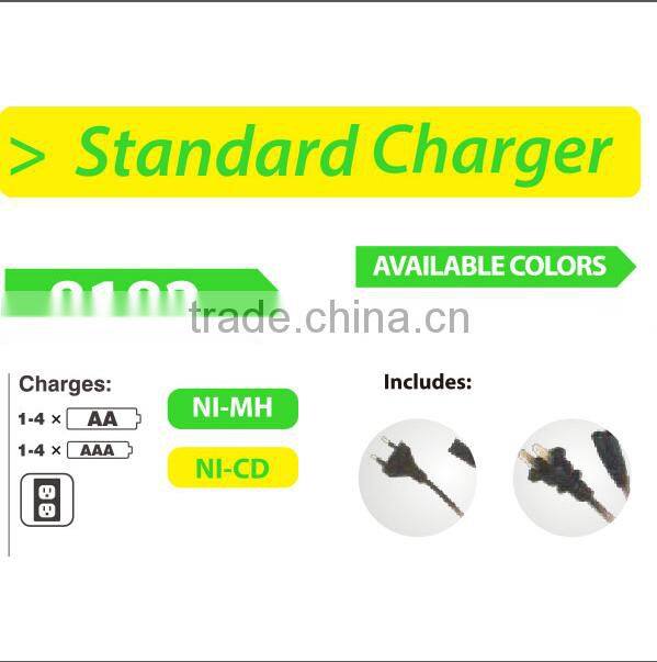 8182 Standard 1.2V ni-mh ni-cd rechargeable battery charger