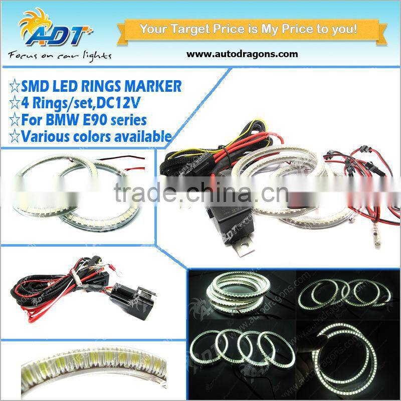 SMD LED Angel eyes kit for E90 Halo rings hot sale SMD led angel eyes with projector