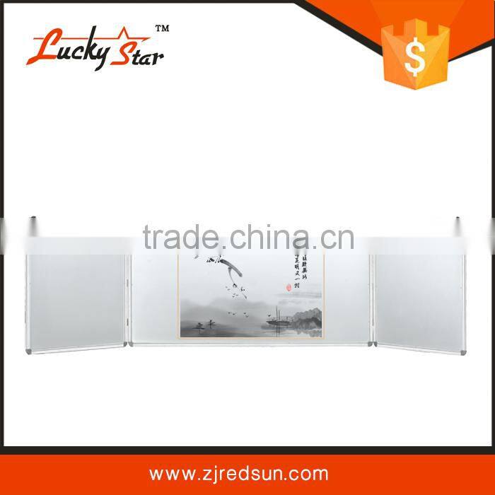 foldable Magnetic school/classroom electronic green board with plastic/zinc back/Double Sided
