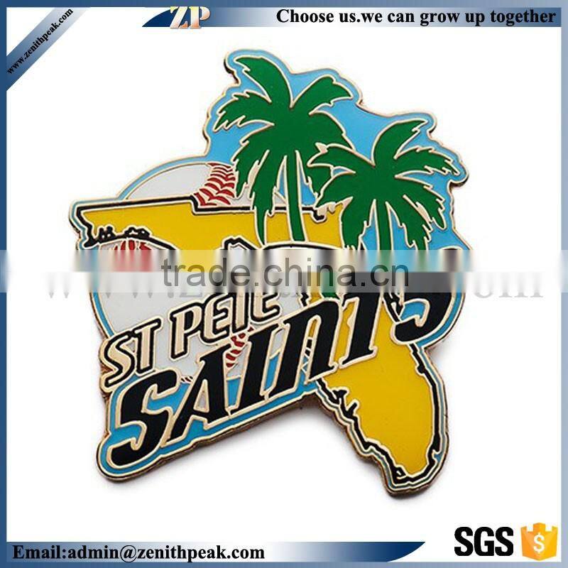 factory direct sell high quality baseball metal badge