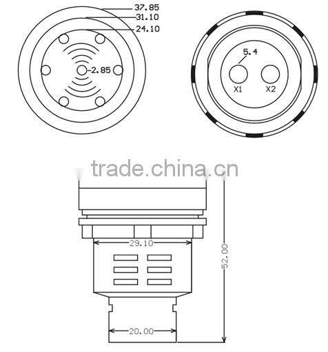 FBMB1185WL buzzer with LED Buzzer with lamp (FBELE)