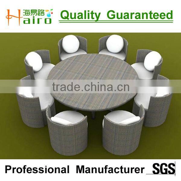 wicker resin rattan round dining table