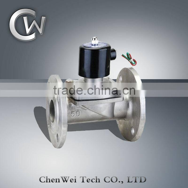 2WBF Stainless Steel Water Solenoid Valve With Flange