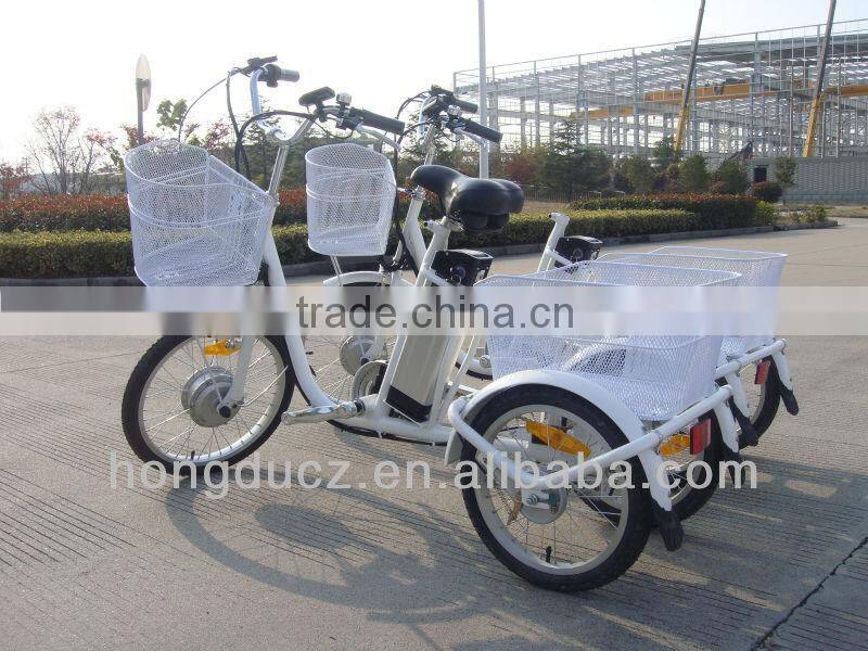 buy 250W 36V cheap three wheel electric cargo bike with lithium battery in china