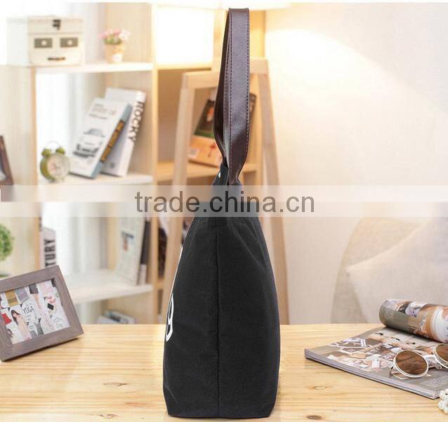 Beautiful printed cotton canvas tote bag, OEM production canvas tote bag