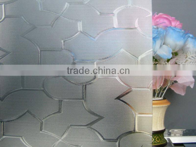 Hot sale clear patterned glass Mora Patterned Glass