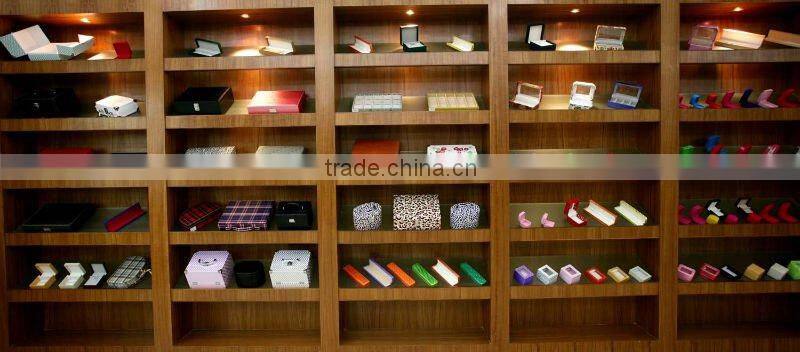 HOT!!! PU leather Jewelry box with mirror inside