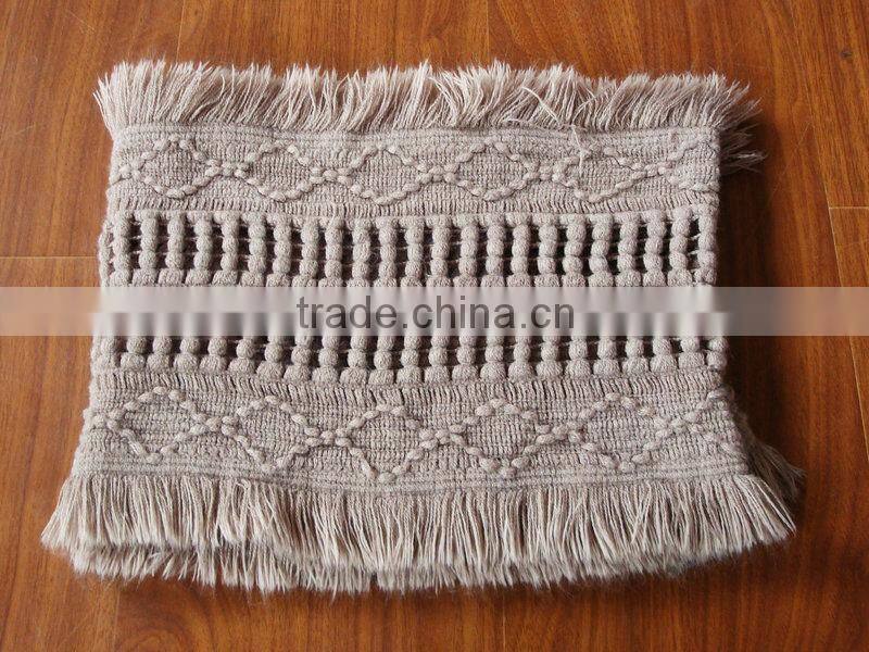 2013 fashion latest design ladies textured knitting snood scarf