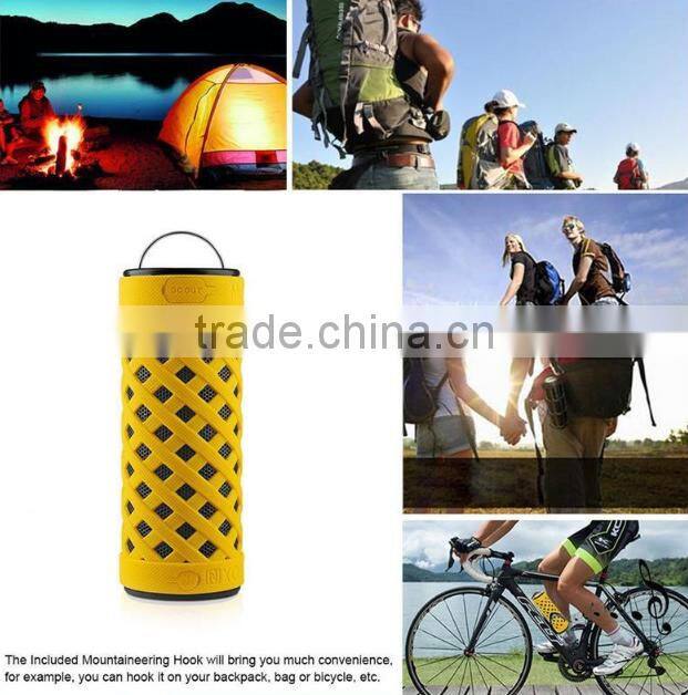 Wireless Stereo Bluetooth Speaker Waterproof Outdoor Music with 5200mA Power Flashlight USB Port Handsfree