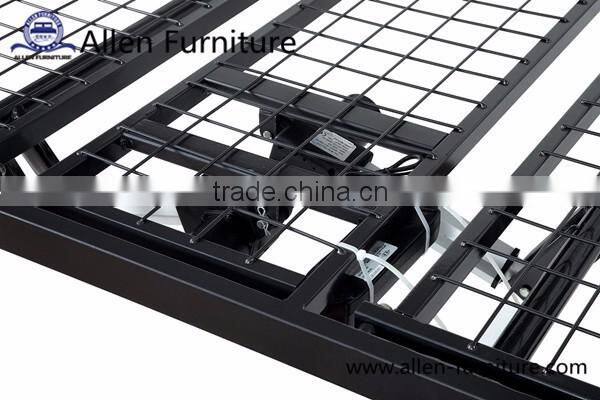 2016 New Arrivial Bifold Metal Mesh Adjustable Electric Bed Frame with Head and Leg Elevation