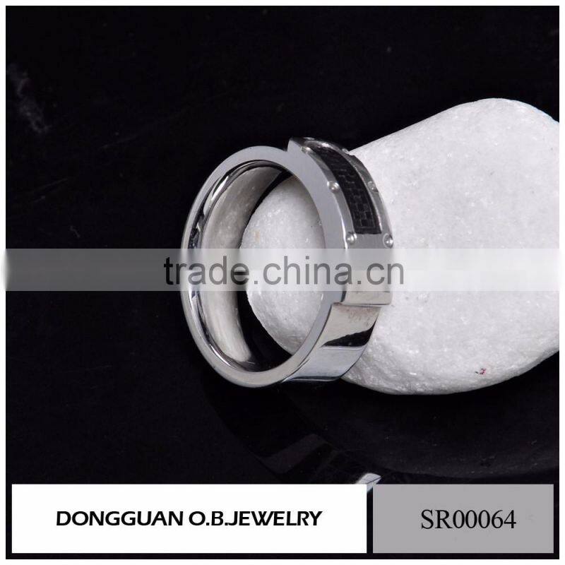 Fashionable Jewelry Men's Ring With White Gold Color /Stainless Steel Ring Designs