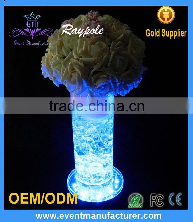 RGB Color Remote Controlled Bottle Glorifiers LED Light Base for Wedding Centerpieces