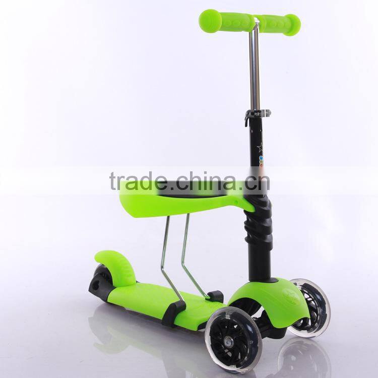 2016 wholesale cheap kids scooter with adjustable seat