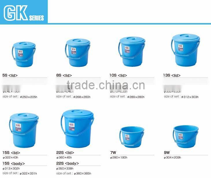 Popular and Reliable kitchen cleaning plastic bucket with handle for home & commercial use with various sizes