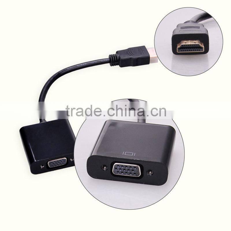 1080P HDMI Male to VGA Female Adapter Video Converter Cable for PC DVD HDTV