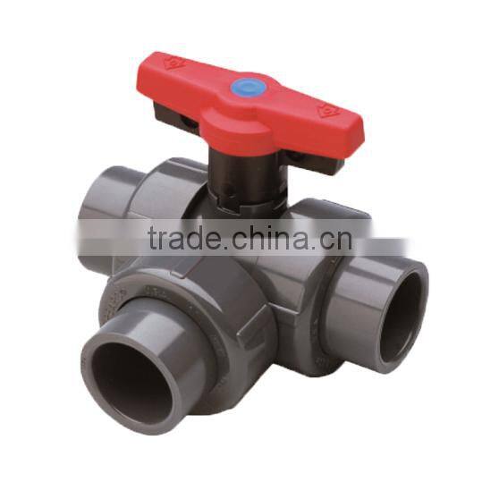 3 WAY PVC Ball Valve