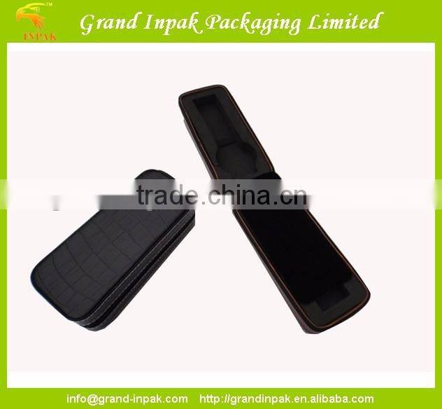 Personalized Single Black Cardboard Leather Watch Gift Box