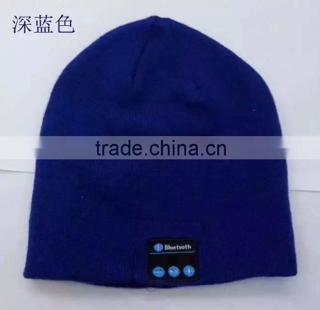 Wholesale bluetooth headphone beanie hat, knitted wireless bluetooth earphone winter warm hat