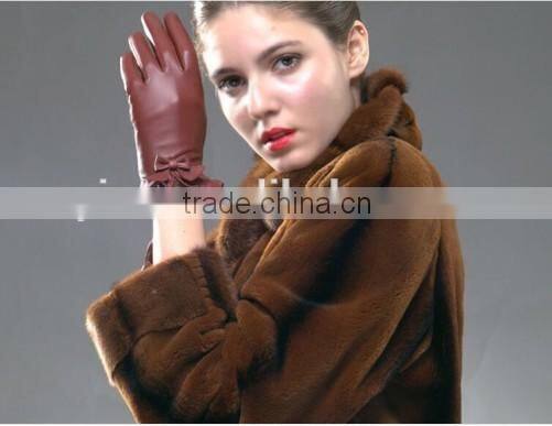 Hot Fashion Girls Leather Gloves First Grade Girls Leather Gloves