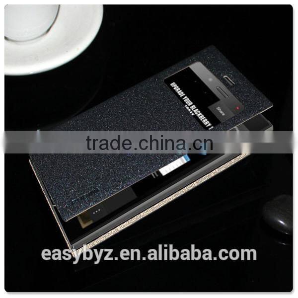 Mobile phone accessories phone case leather flip case for blackberry Z3, for blackberry z3 case flip