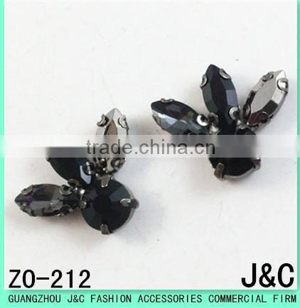 2017 most shinny newest crystal stone shoes ornament