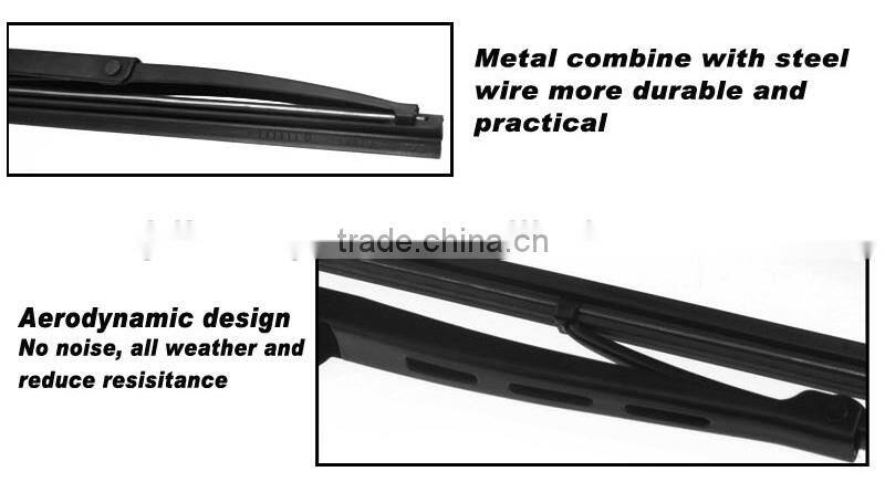 Ningbo Factory Graphite Wiper Blade, Strong Metal Frame