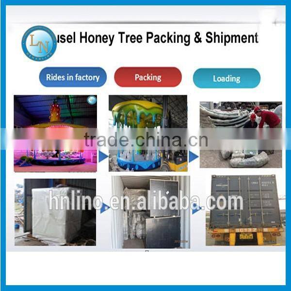 Indoor carousel ride!!! Attractive amusement theme park kids carousel ride honey tree for sale