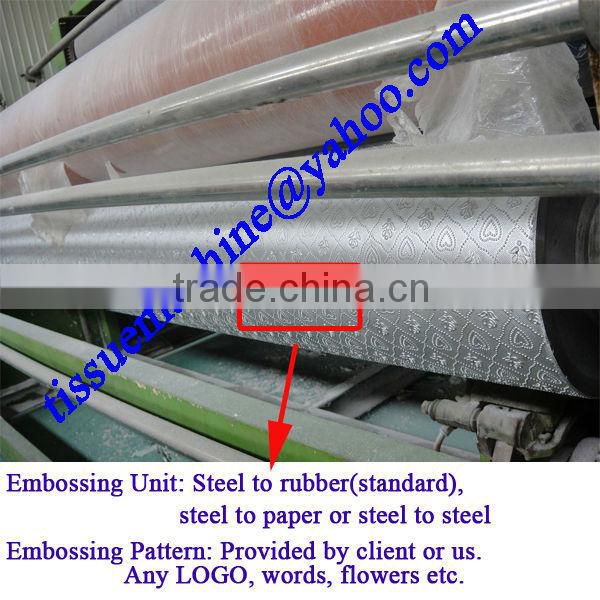 Easy Operation Embossing Peforating Laminating High Speed Automatic Toilet Tissue Paper Production Machine