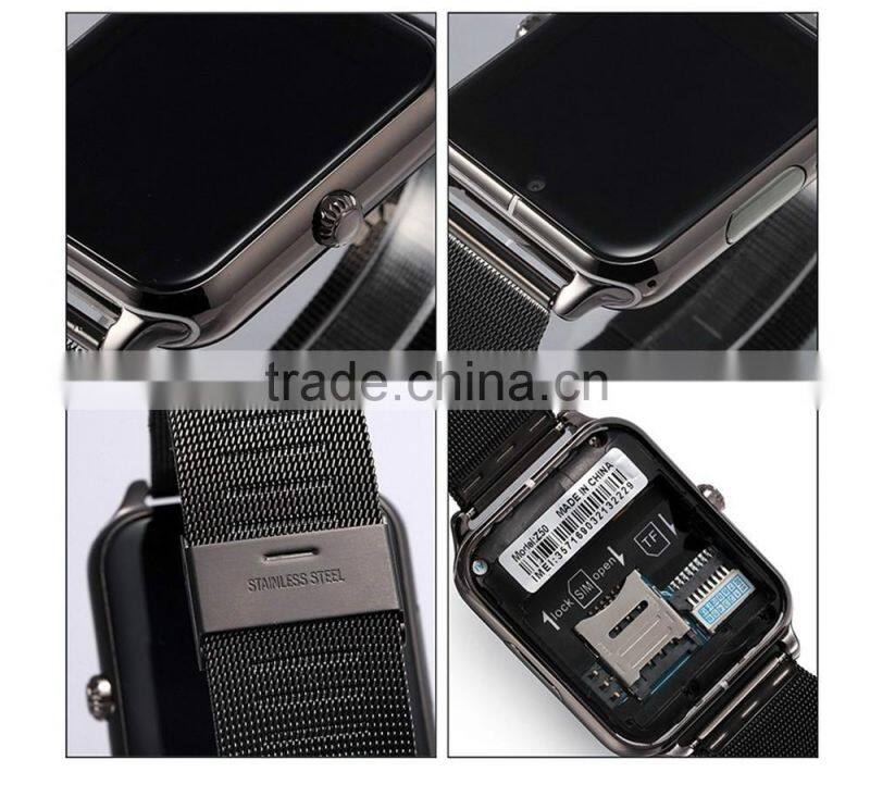New Sedentary Remind Inteligente Z60 Smart Watch TF Card Camera Bluetooth Smartwatch For Android Phone