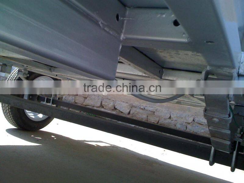 semi cargo box type small box trailer