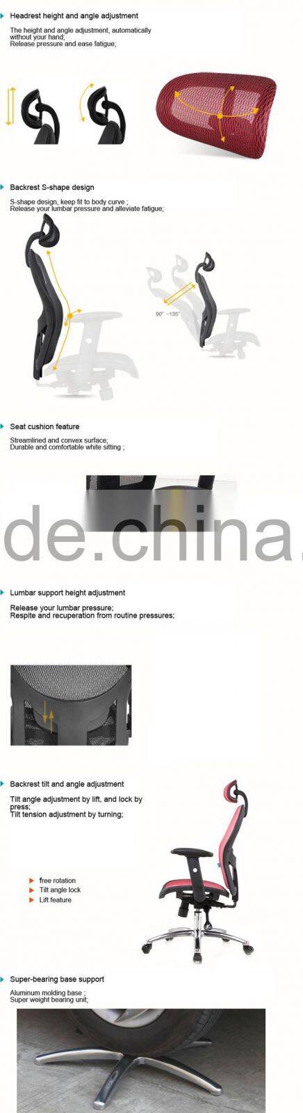 Modern office chair specification for executive mesh office chair