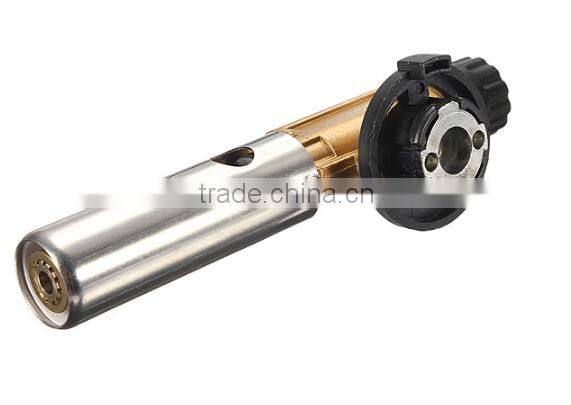 Electronic Ignition Copper Flame Butane Gas Burner Gun Maker Torch Lighter For Outdoor Camping Picnic Cooking Welding Equipment