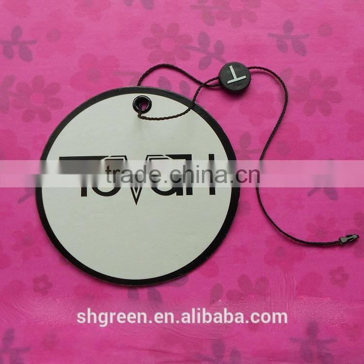 Die-cut pants paper swing tag