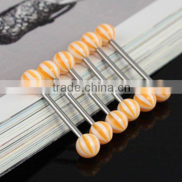 2014 most popular tongue jewelry,uv jewelry body piercing jewelry