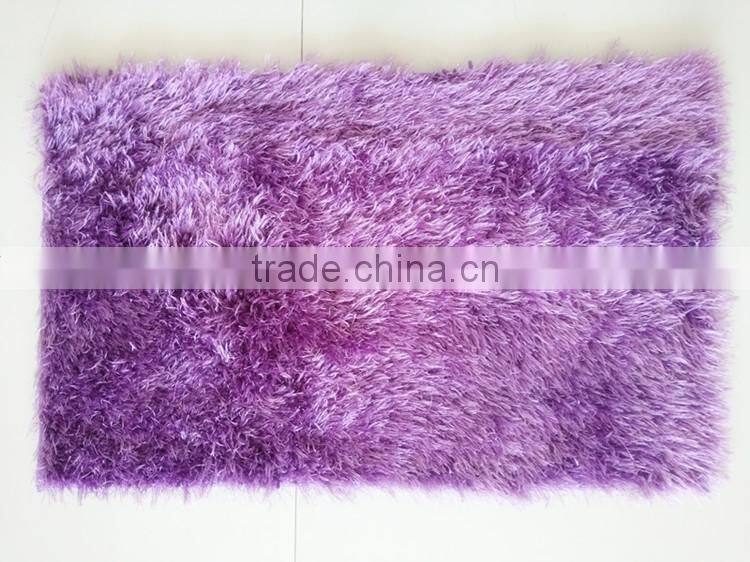 feather shaggy long pile microfiber chenille rug