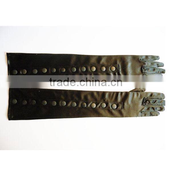 new design black long party sexy gloves for women