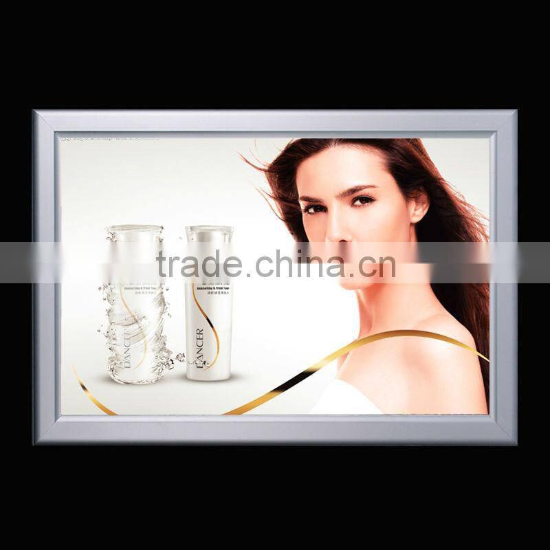 High quality portable lighted aluminum frame led backlit signs