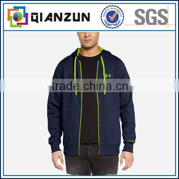 high quality plain cheap black cotton fleece men's hoody
