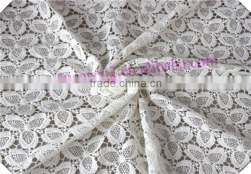 Wholesale african polyester lace wedding dress poly fabric