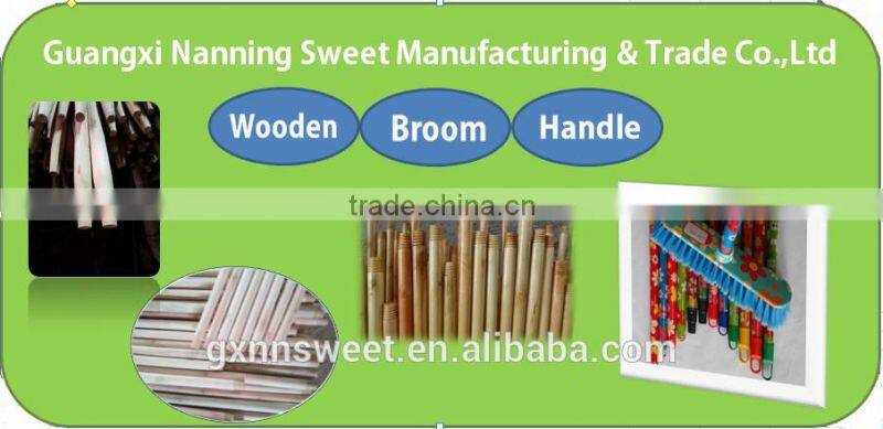 Painted wooden broom sticks
