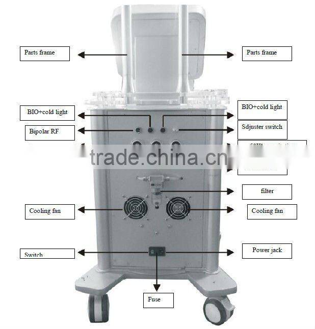 High quality newmeir rf vacuum beauty salon equipment with 50khz cavitation bio light