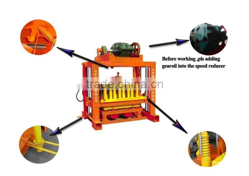 High profit Low investment Project for QTJ4-40 Block Making Machine/Paver and standards Brick Machine supplier